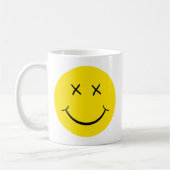 X Eye Smiley Face Koffiemok (Links)
