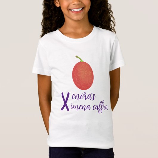 X Factor met Ximenia Caffra en X naam T-shirt (Voorkant)