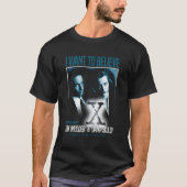 X-Files Blauw Wit T-shirt (Voorkant)