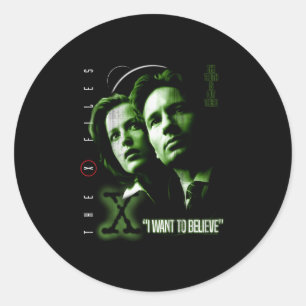 X-files wil ik geloven ronde sticker