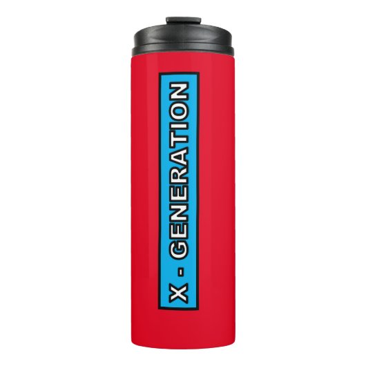 X-GENERATIE Tumbler Thermosbeker (Voorkant)