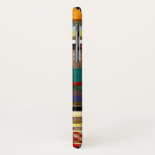X Grungy gestreepte kunst Case-Mate iPhone Case (Achterkant/links)