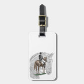 X-Halt Salute Dressage Horse Bagagelabel (Voorkant verticaal)