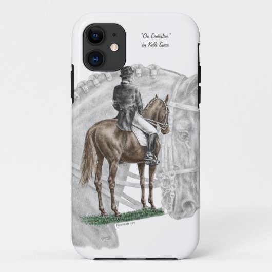 X-Halt Salute Dressage Horse Case-Mate iPhone Case (Achterkant)