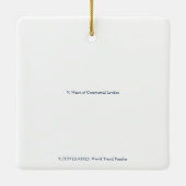 X: hart van Ceremonial London Keramisch Ornament (Achterkant)
