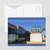 X: Het grootste scheepsmodel ter wereld in een fle Briefkaart (Voorkant / Achterkant)