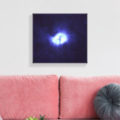 X in Whirlpool Galaxy M51 Canvas Afdruk (Insitu (Woonkamer))