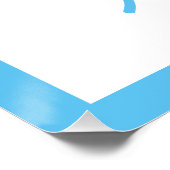 X is voor het Poster van de Foto van de Naam Blauw (Hoek)