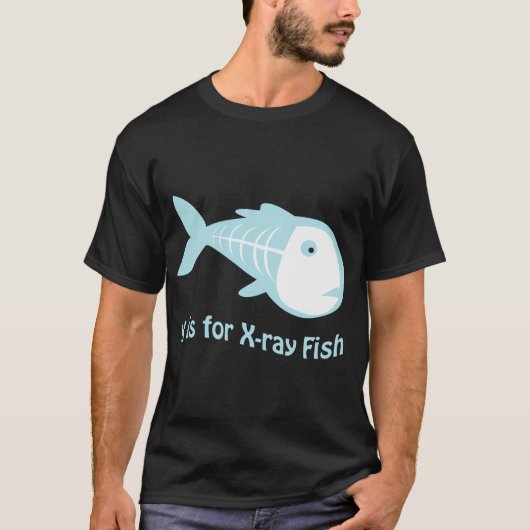 X is voor Röntgenvis T-shirt (Voorkant)