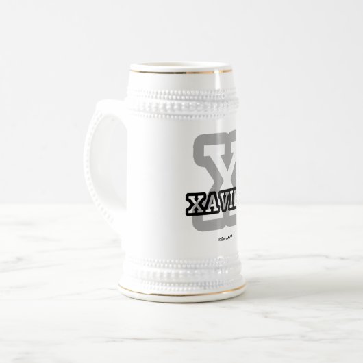 X is voor Xavier Bierpul (Voorkant links)