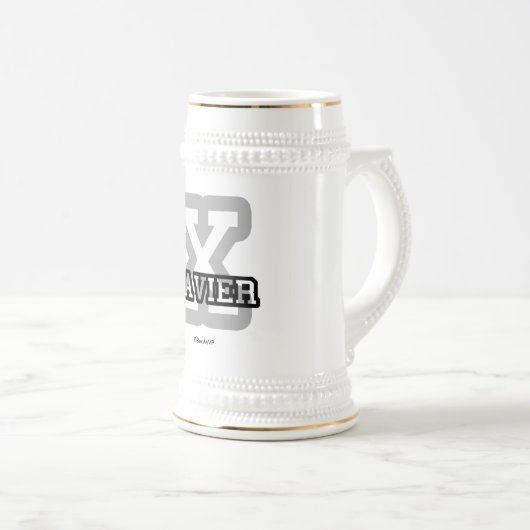 X is voor Xavier Bierpul (Voorkant rechts)