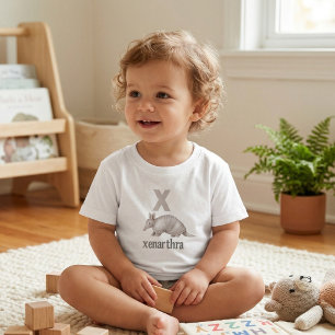 X is voor Xenarthra: Ontdek het alfabet Kinder Shirts