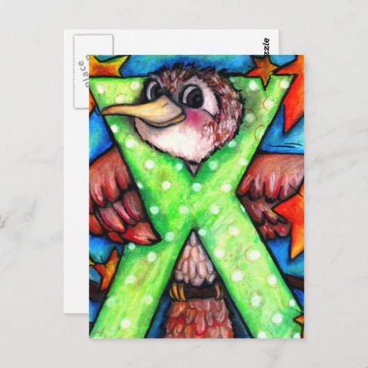 X is voor Xenops Briefkaart (Voorkant / Achterkant)