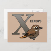 X is voor Xenops Briefkaart (Voorkant / Achterkant)