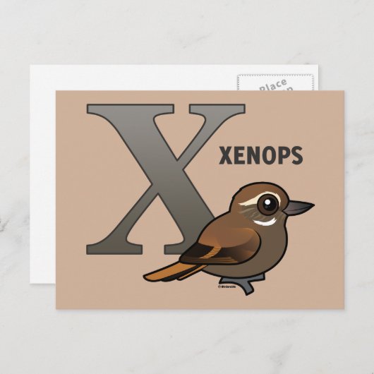 X is voor Xenops Briefkaart (Voorkant / Achterkant)