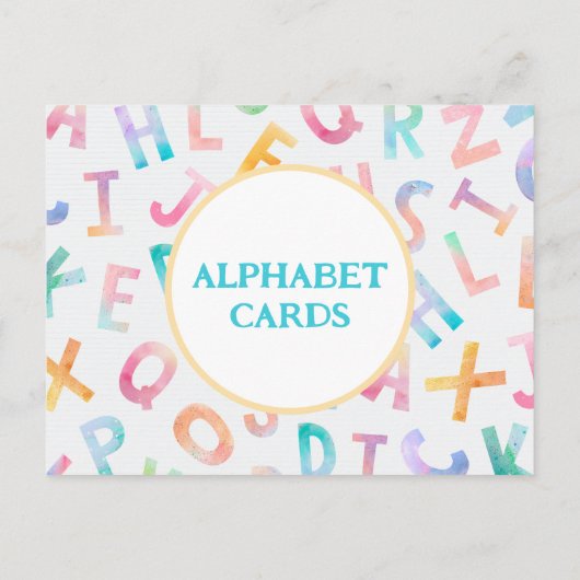 X is voor Xylophone - Alphabet Flash Kaart (Achterkant)