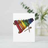 X is voor Xylophone Briefkaart (Staand voorkant)