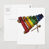 X is voor Xylophone Briefkaart (Voorkant / Achterkant)