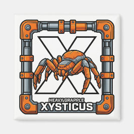 X is voor Xysticus (Krabspin) – GTA Stijl ABC Magneet