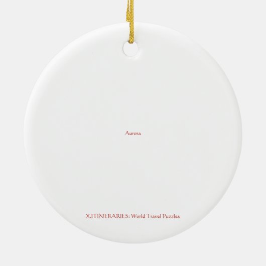 X.ITINERARIES: Aurora Keramisch Ornament (Achterkant)