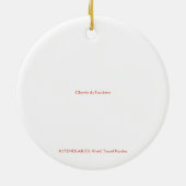 X.ITINERARIES: Chemin du Fauvisme Ceramic Ornament (Achterkant)