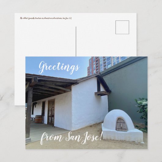 X.ITINERARIES: Groeten uit San Jose! Briefkaart (Voorkant / Achterkant)