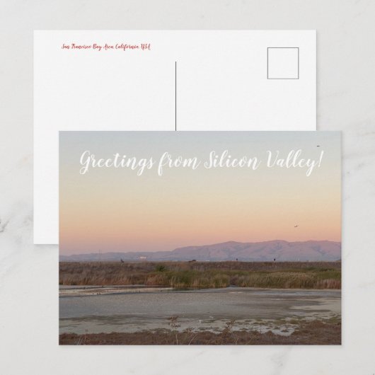 X.ITINERARIES: Groeten uit Silicon Valley! Post Briefkaart (Voorkant / Achterkant)