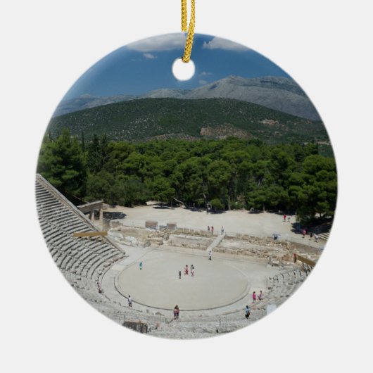 X.ITINERARIES: Het oude theater Keramisch Ornament (Voorkant)