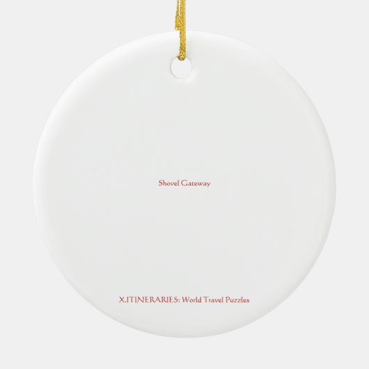 X.ITINERARIES: Shovel Gateway Keramisch Ornament (Achterkant)