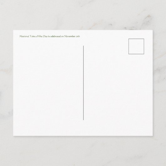 X.ITINERARISSEN: Nationale heekdag Briefkaart (Achterkant)