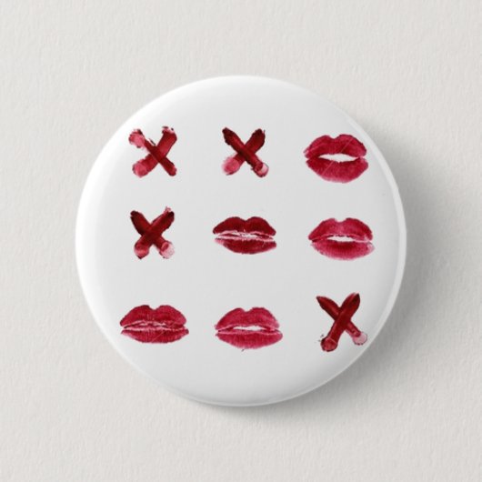x & kiss Button (Voorkant)