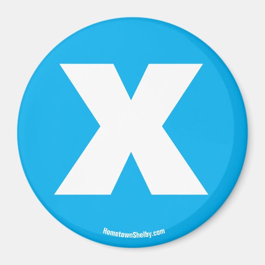 X-magneet Magneet (Voorkant)