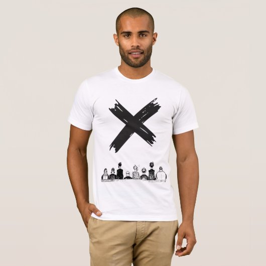 X Mark Statement T-shirt (Voorkant volledig)