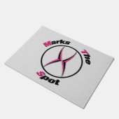 X markeert de plaats deurmat (Schuin)