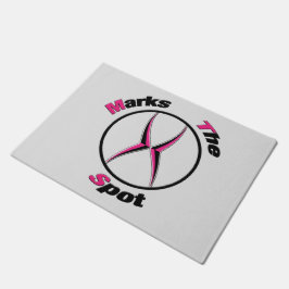 X markeert de plaats deurmat