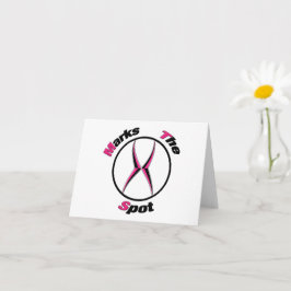 X markeert de plaats kaart