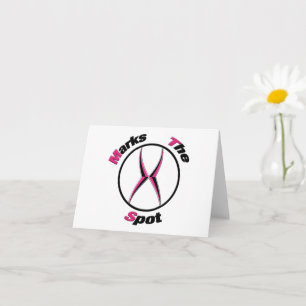 X markeert de plaats kaart