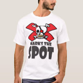 X markeert de plaats lichte shirts (Voorkant)