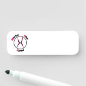 X markeert de plaats naamplaatje (In situ)