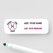 X markeert de plaats naamplaatje (In situ)