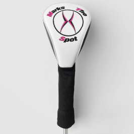 X markeert de plek  golfheadcover