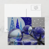 X-mas 3d-kaart feestdagenkaart (Voorkant / Achterkant)