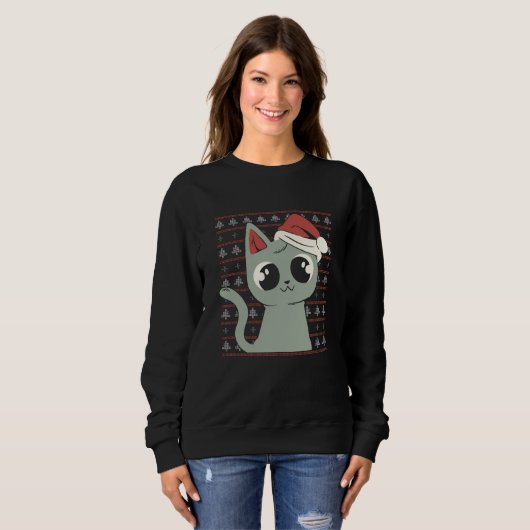 X-Mas Cat Ugly Sweater (Voorkant volledig)