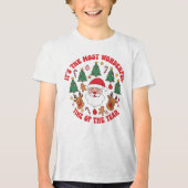 X-mas - De mooiste tijd van het jaar - Tri-Blend Shirt (Voorkant)