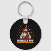 X-mas Funny Jesus Bday For Kids &amp; Adults Jesus Sleutelhanger (Voorkant)