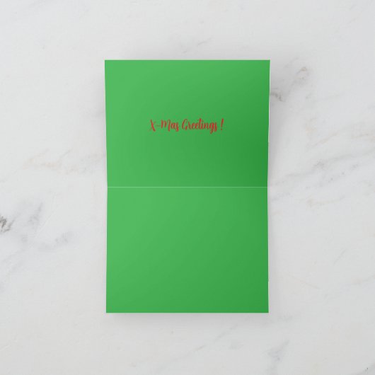 X-mas Groeten Bedankkaart (Binnen)