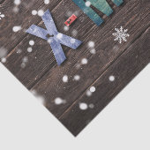 X-Mas kleurrijke letters Tissuepapier (Detail)