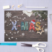 X-Mas kleurrijke letters Tissuepapier (Craft)
