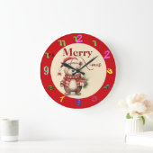 X-mas met een teddy grote klok (Huis)