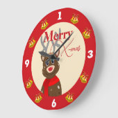 X-mas met een vreugdevolle grote klok (Hoek)